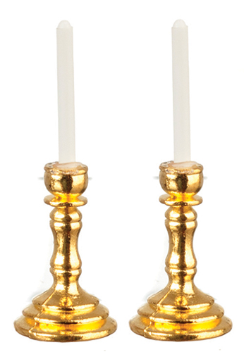 Brass Candlesticks, 2 pc.